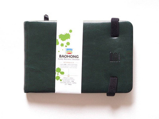 Скетчбук 24л. Хлопок 300г/м, ср/зерно, 90*140мм BAOHONG, BSC-3090Z																							
